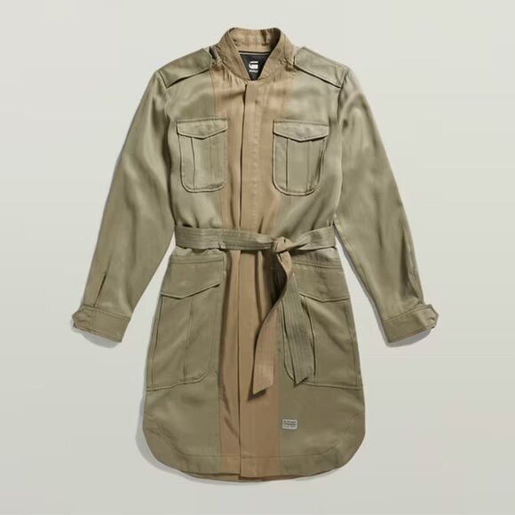 NWT G-STAR Field Belt Dress XS Shamrock - Picture 2 of 11